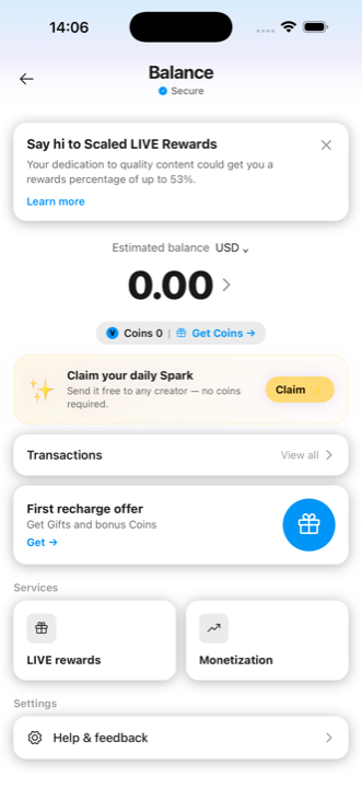Creator wallet
